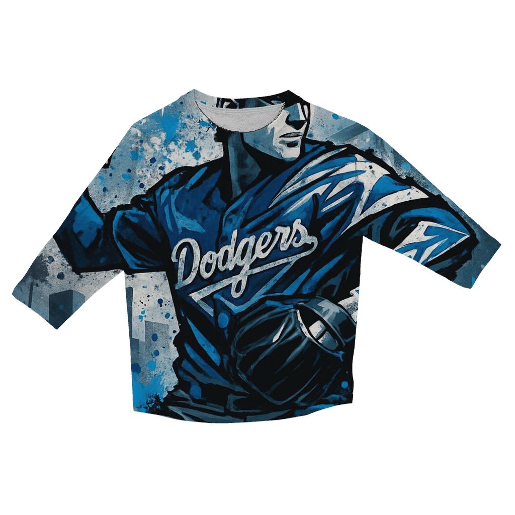 Palm Shadow Night Pitch casual three quarter sleeve shirts
