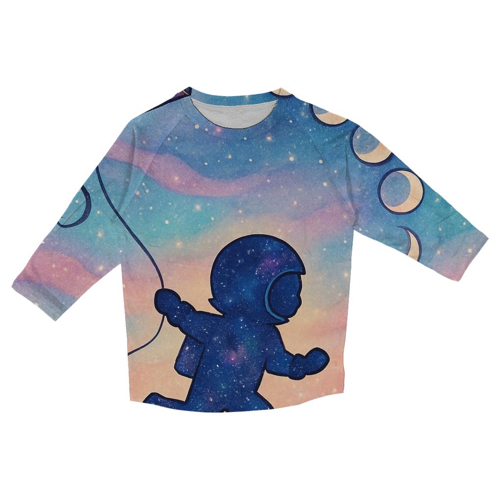 Moon Phase Kite Festival custom 3/4 sleeve shirts