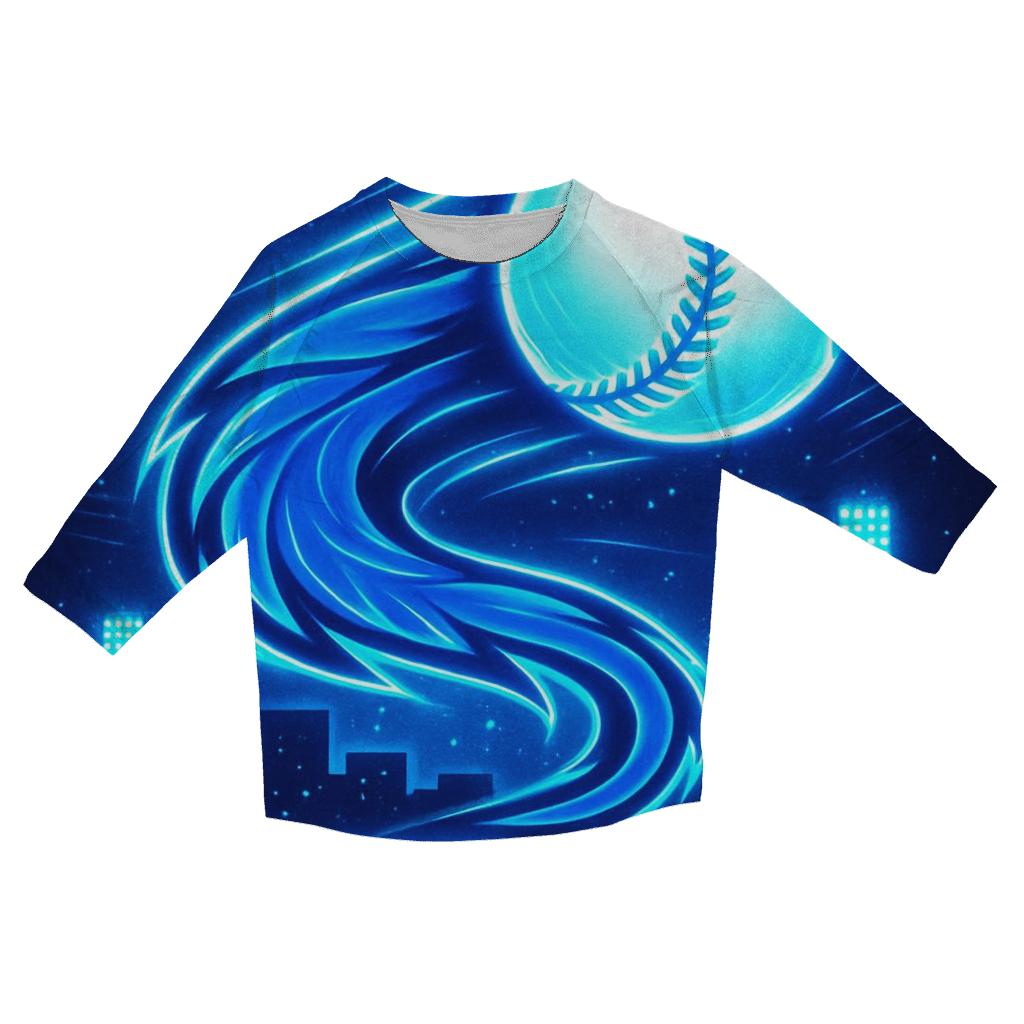 Feather Comet Blue Jays Rally cotton quarter sleeve shirts