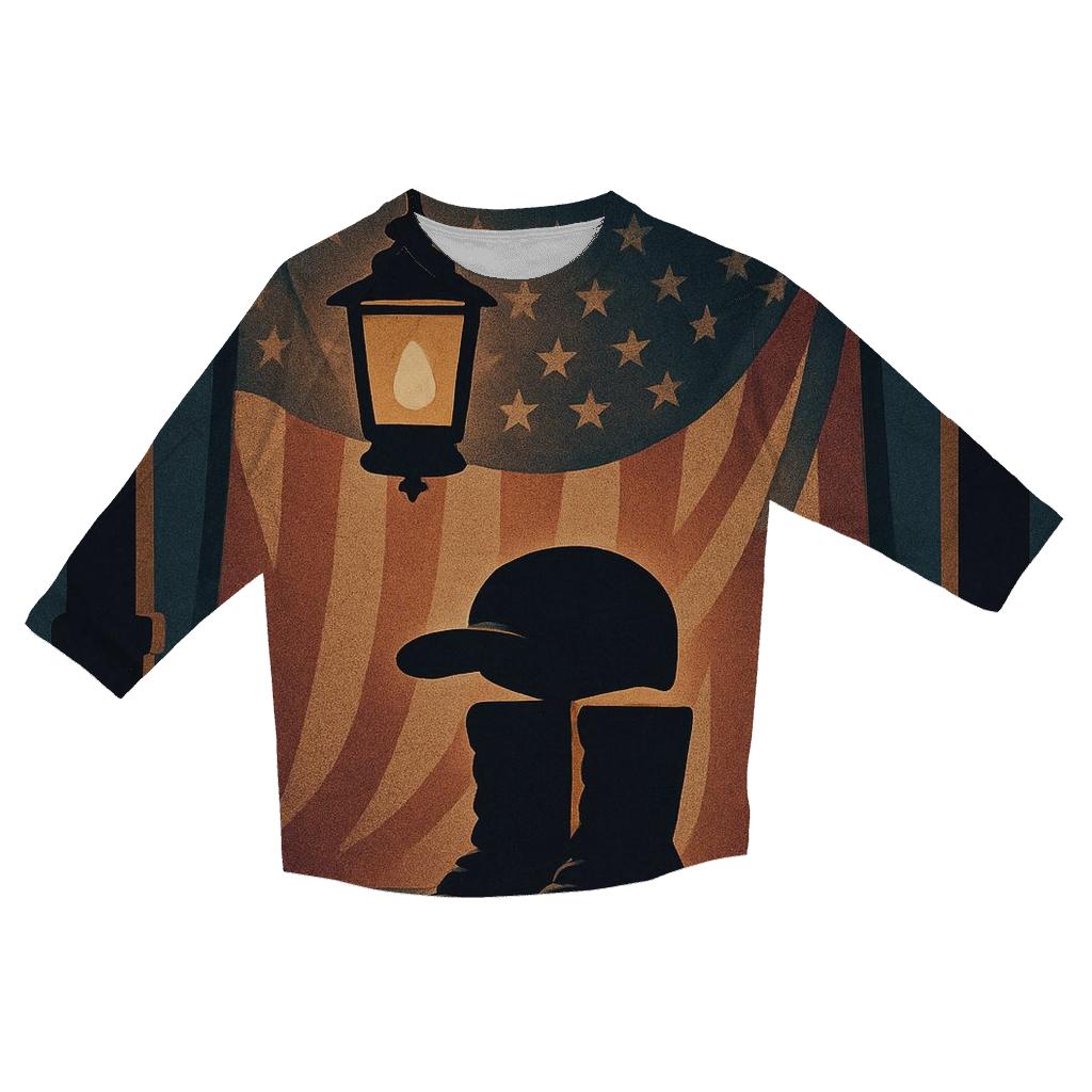 Homefront Lantern Vigil trendy 3/4 sleeve tops