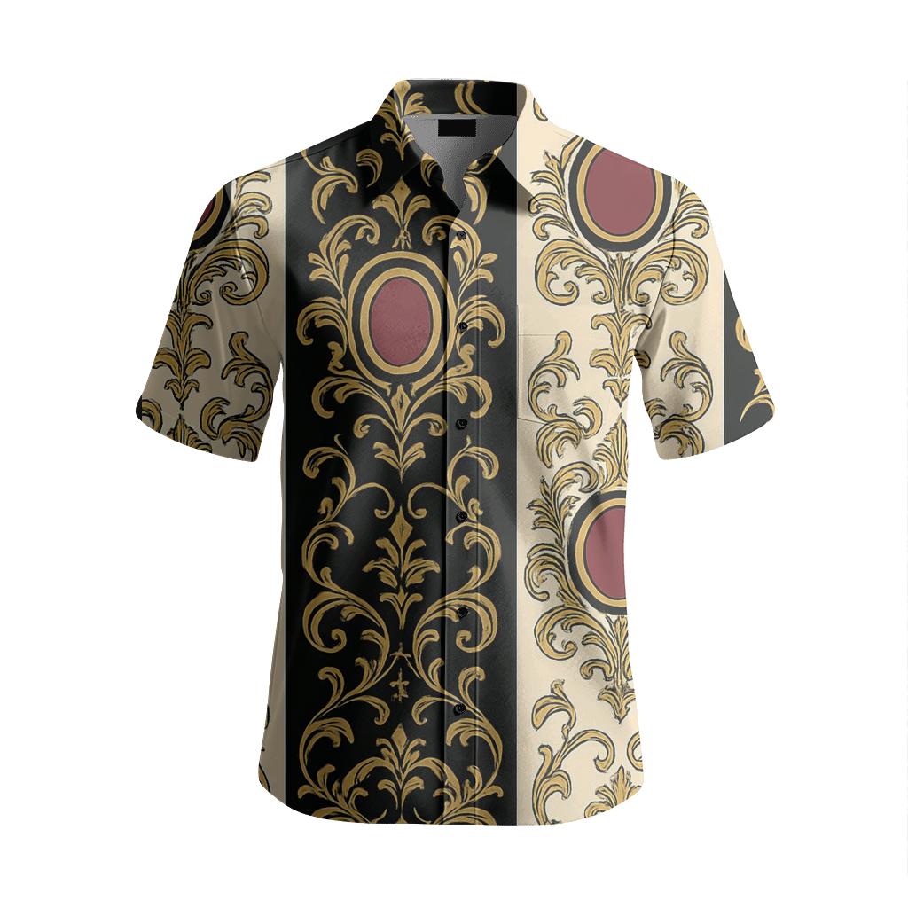 Solar Eclipse Damask Columns stylish threadwork shirts