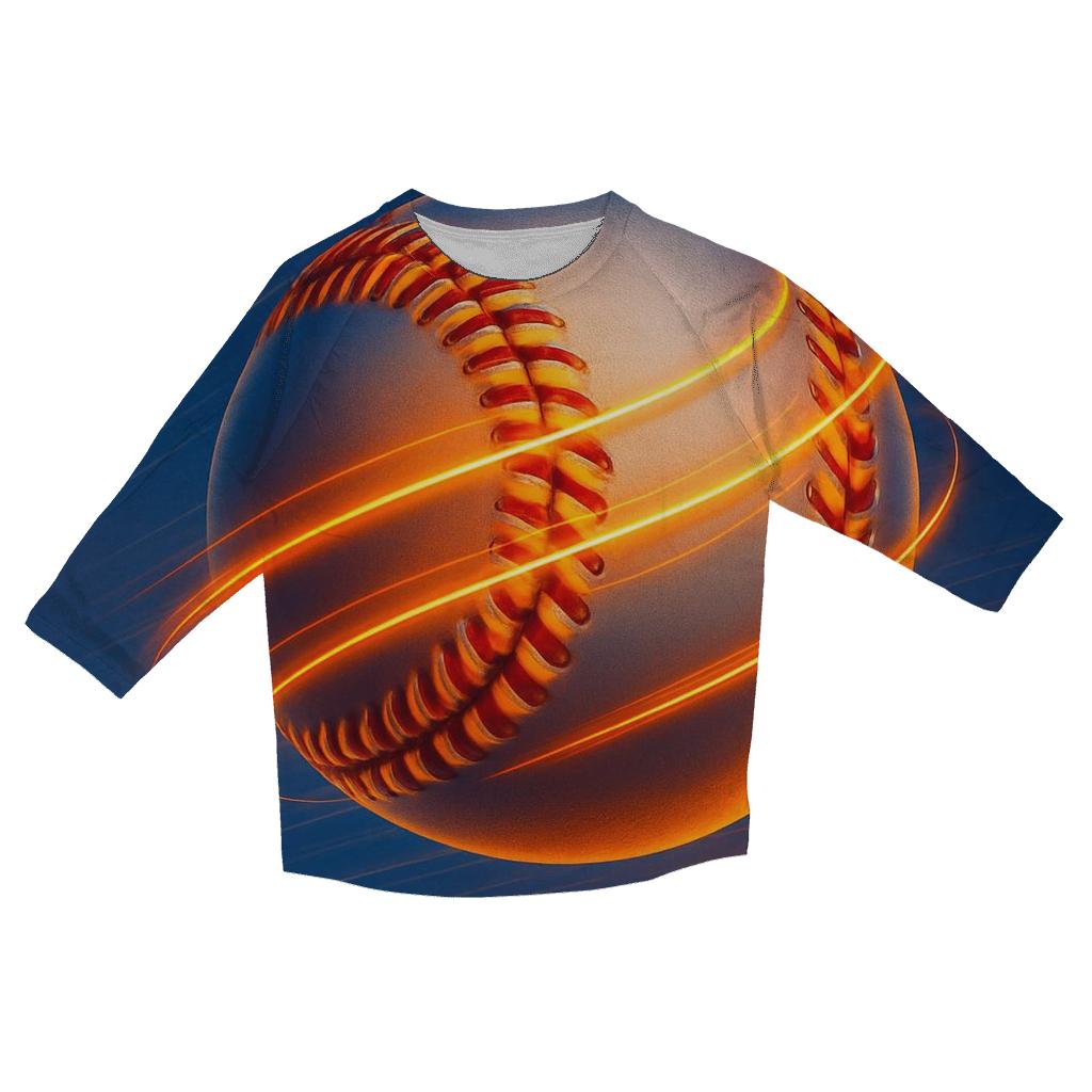 Sunset Seam Spiral Orbit custom 3/4 sleeve shirts