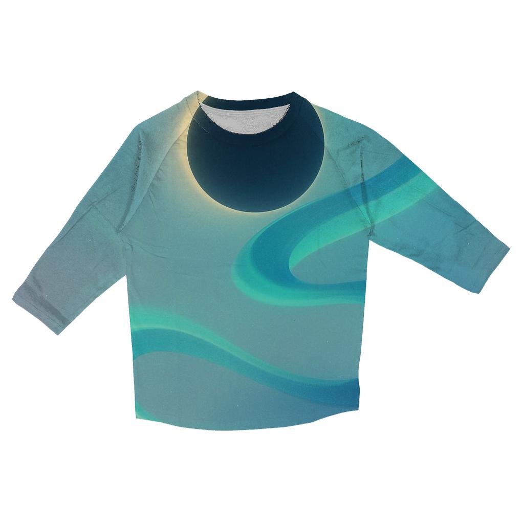 Mint Eclipse Ribbon Kite personalized 3/4 sleeve tees