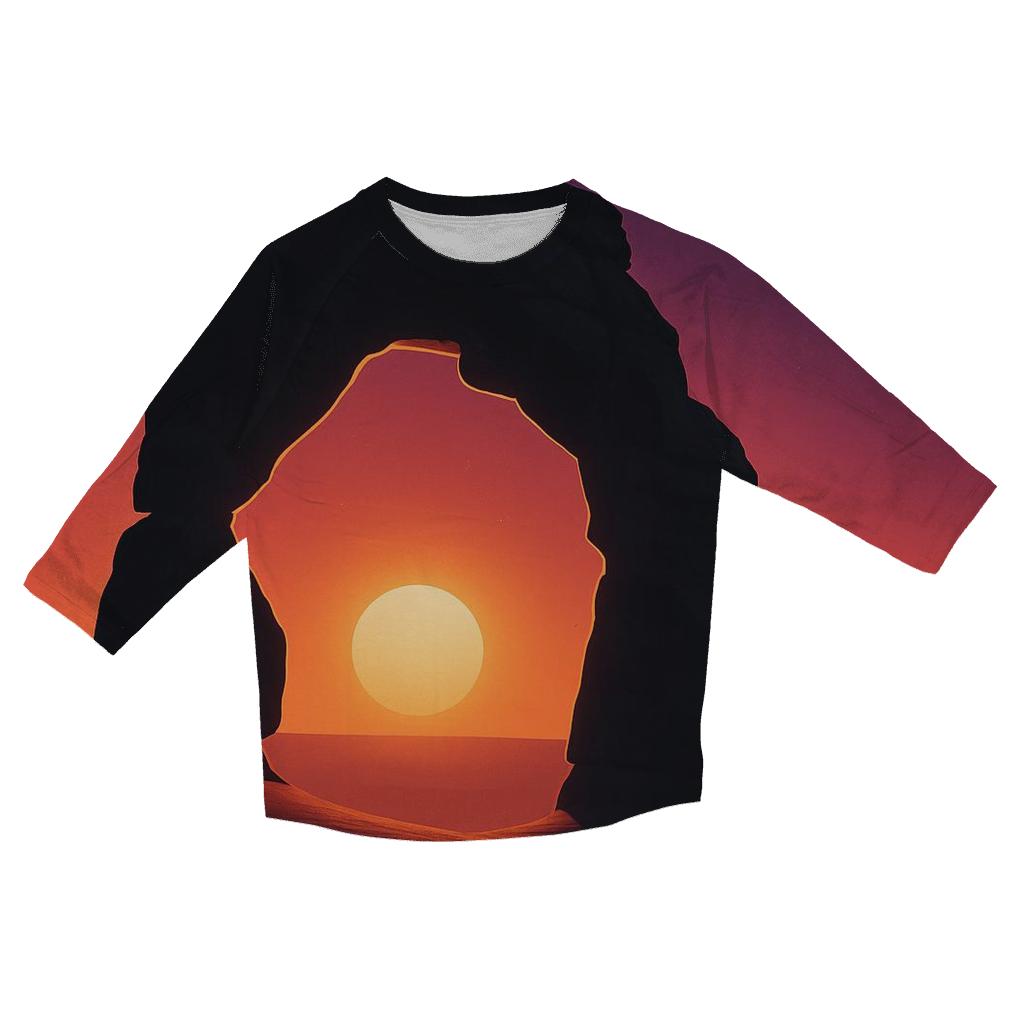 Obsidian Arch Horizon casual three quarter sleeve shirts