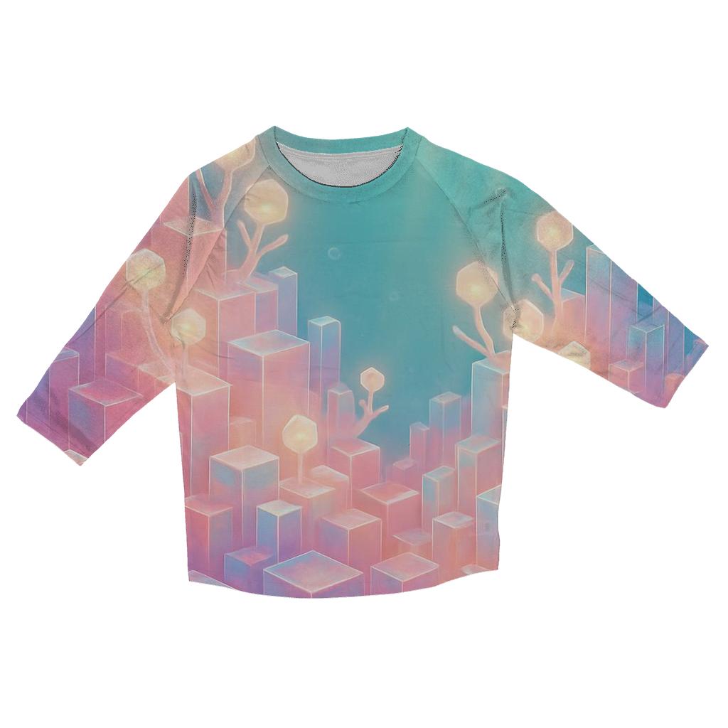 Rose Quartz Data Reef trendy 3/4 sleeve tops