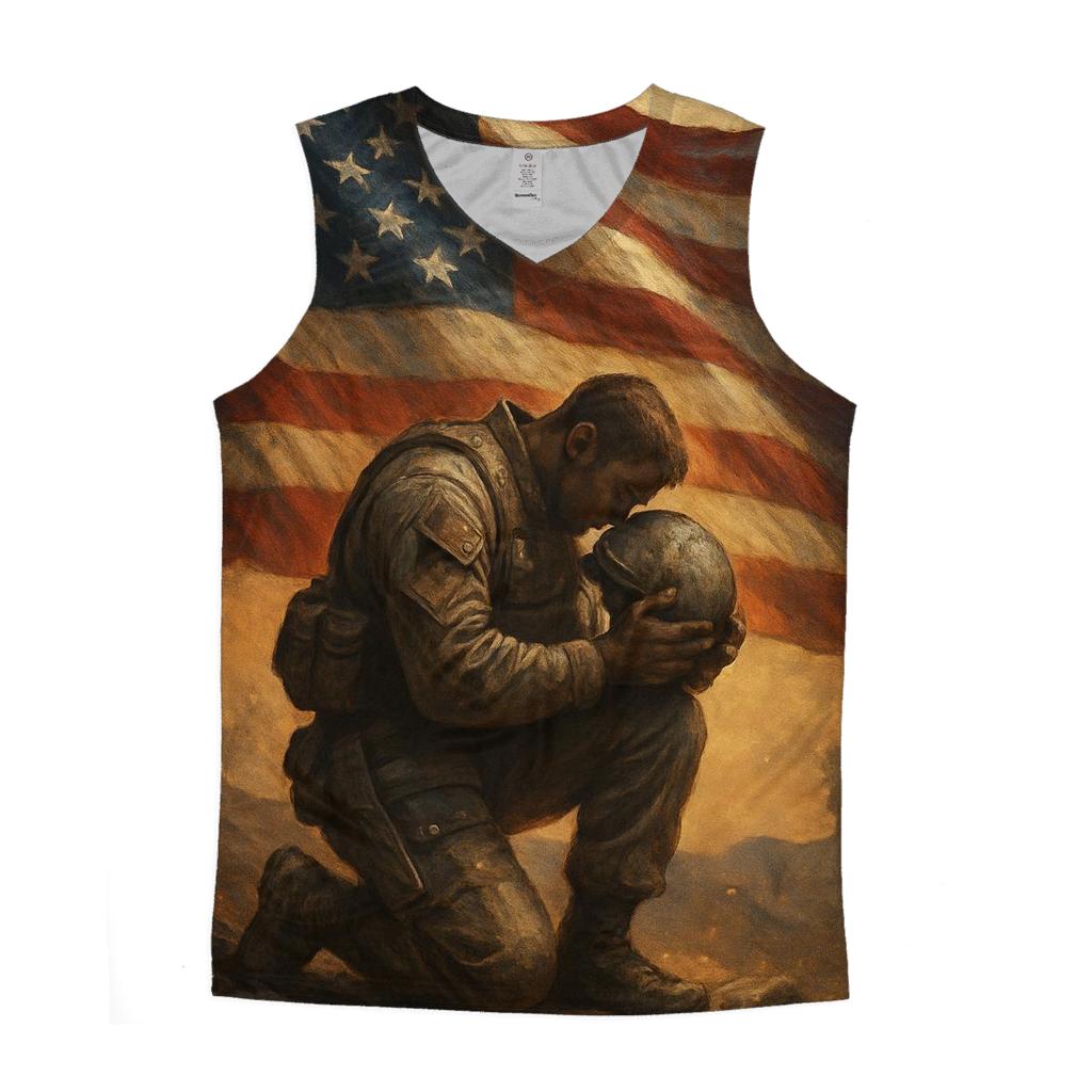 Beacon Over The Silent Ridge graphic print tank tops