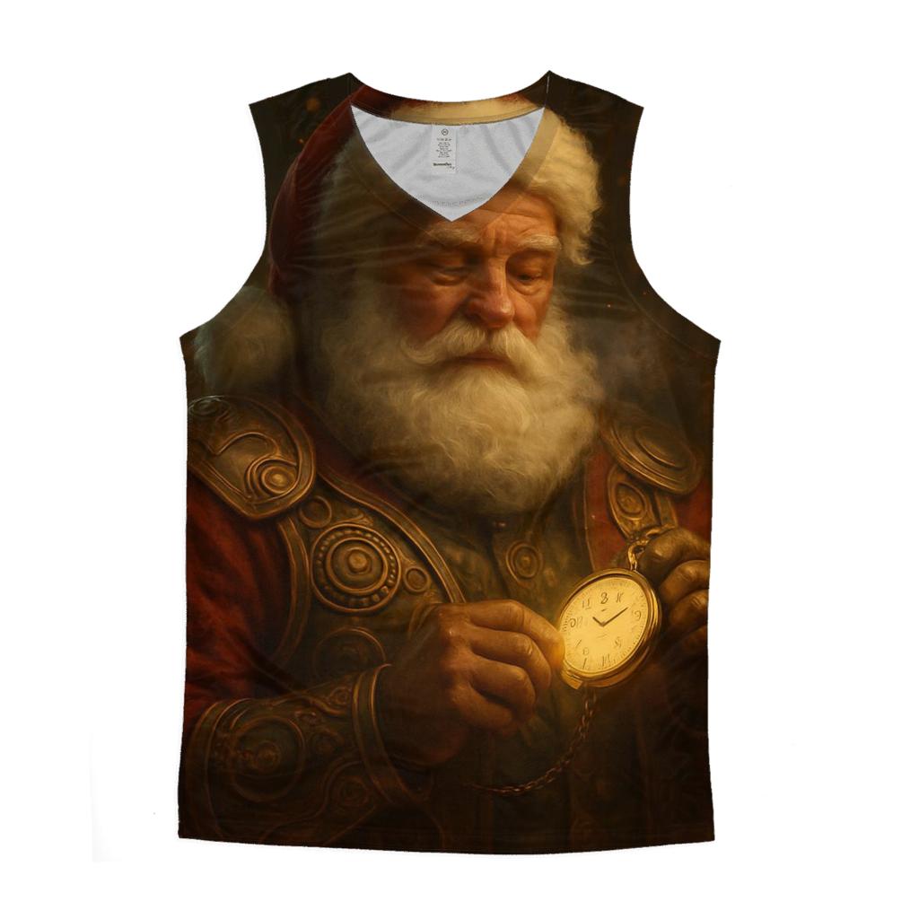 North Pole Workshop Clockwork Santa trendy fitted tank tops