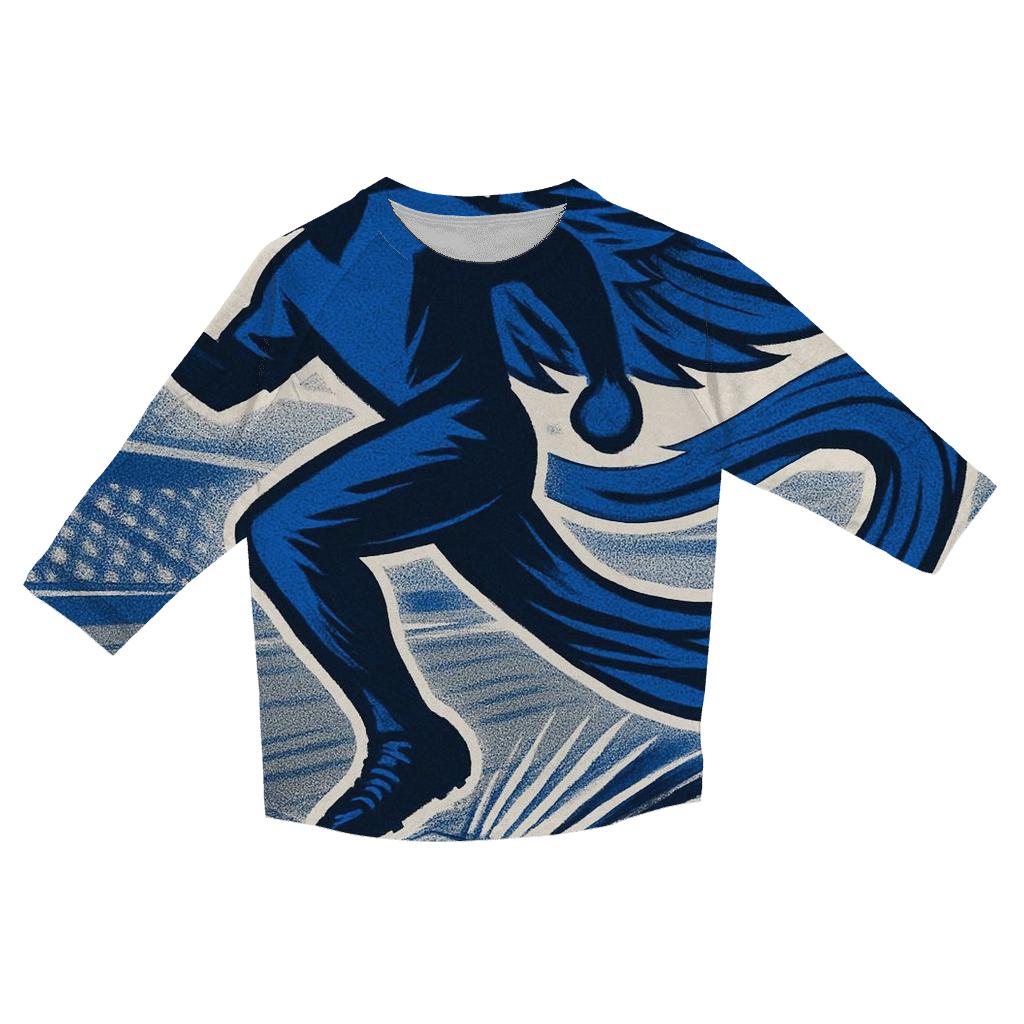 Winged Basepath Blue Jays Sprint stylish quarter sleeve tops