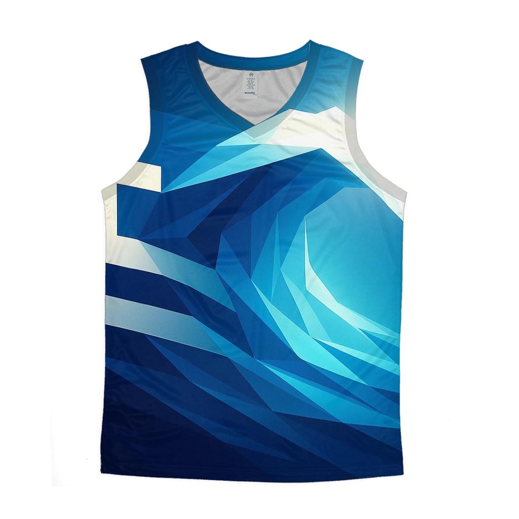Greece Marble Wave Geometry cotton sleeveless tops