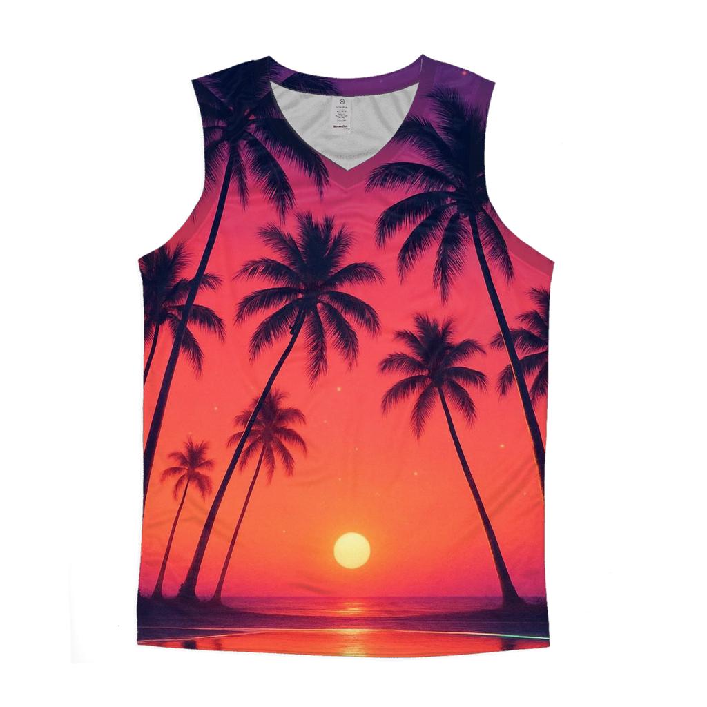 Palmshadow Serenade cotton sleeveless tops