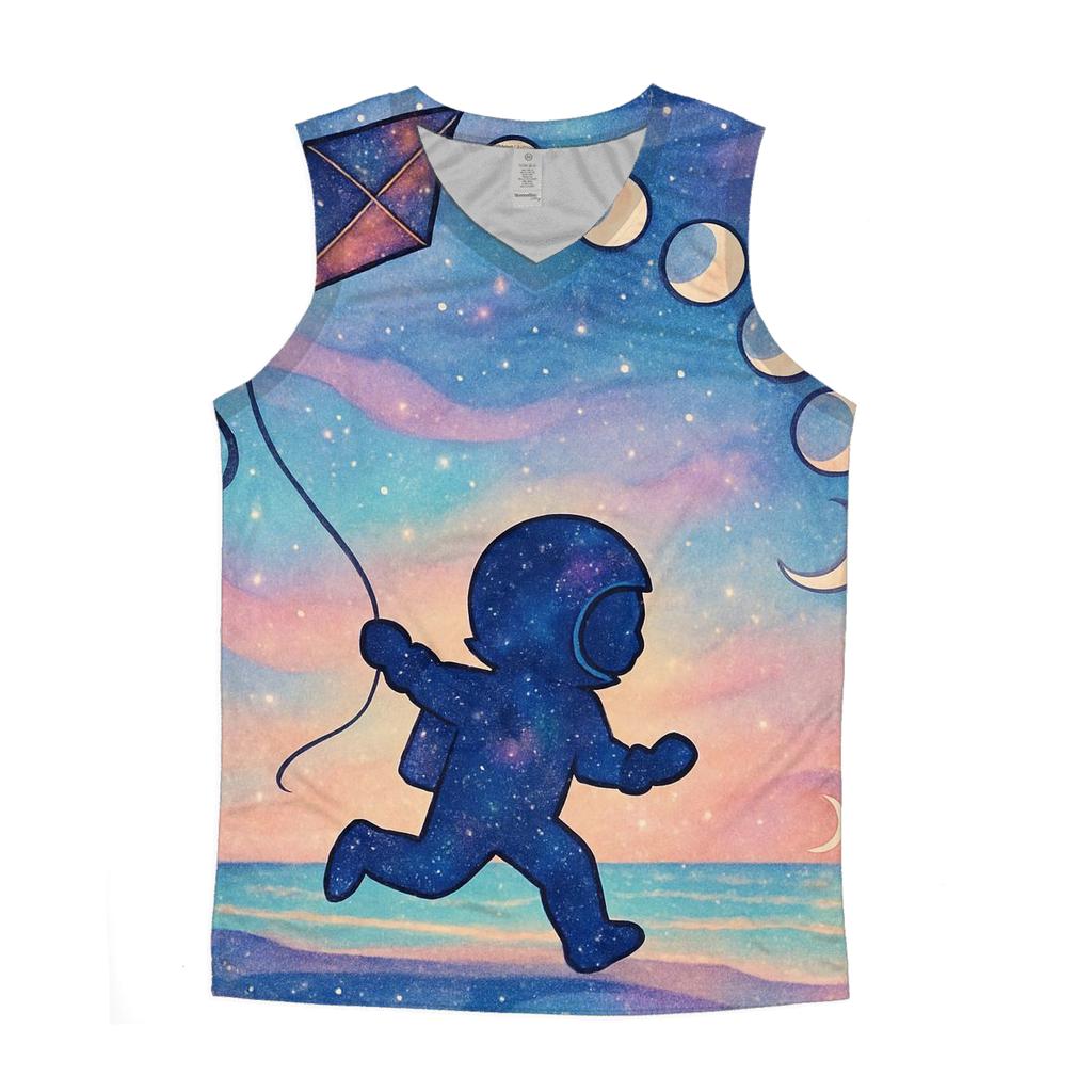 Moon Phase Kite Festival sports performance tank tops