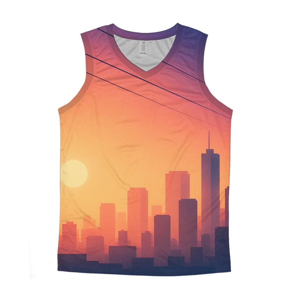 Twilight Tramline Skyline trendy fitted tank tops