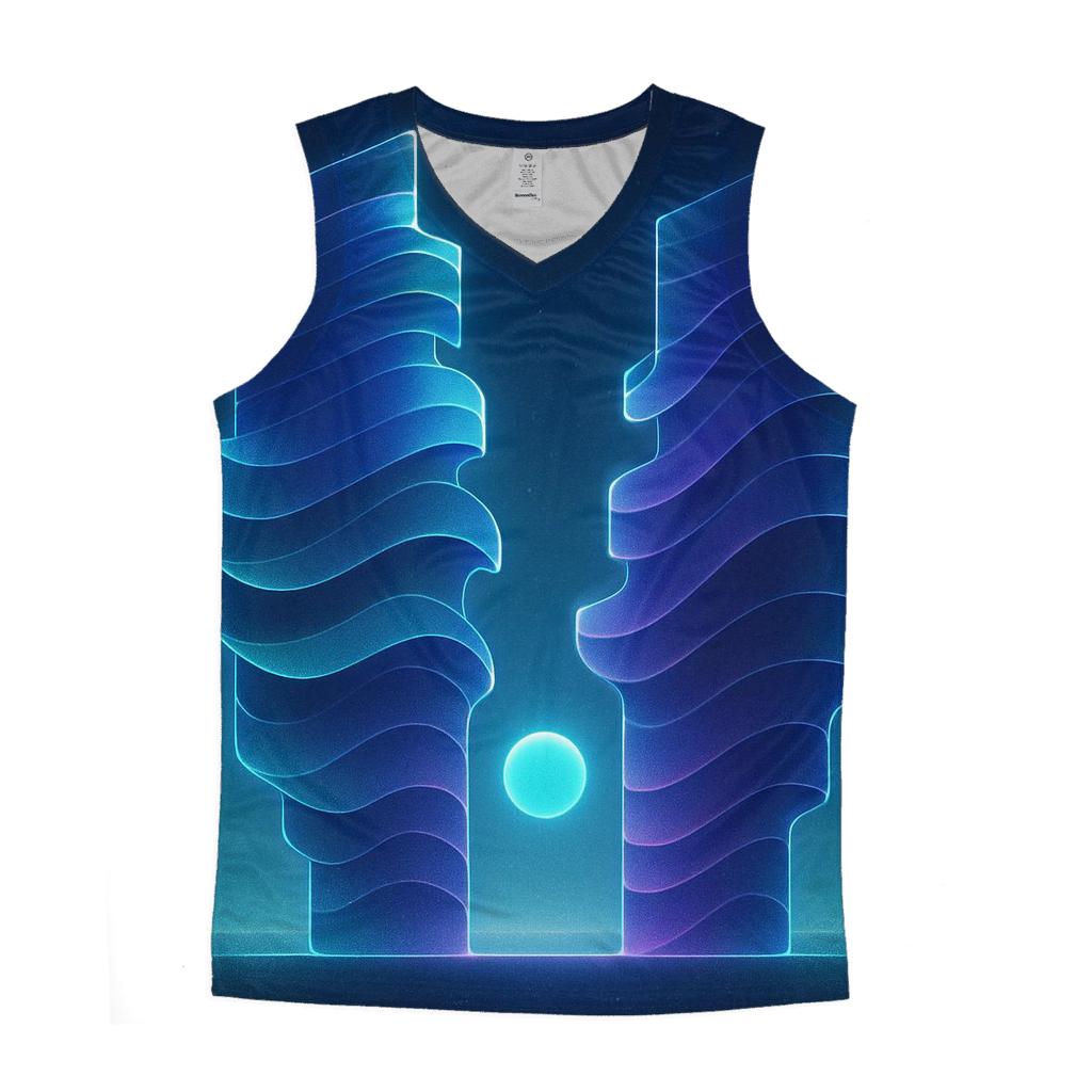 Indigo Soundwave Monoliths stylish racerback tanks