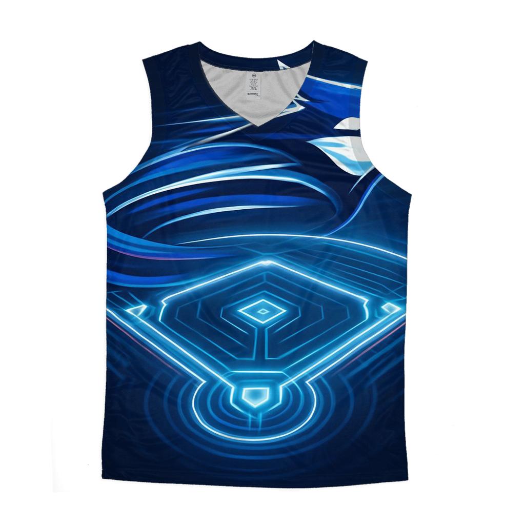 Diamond Pulse With Blue Jays Flight casual summer tank tops