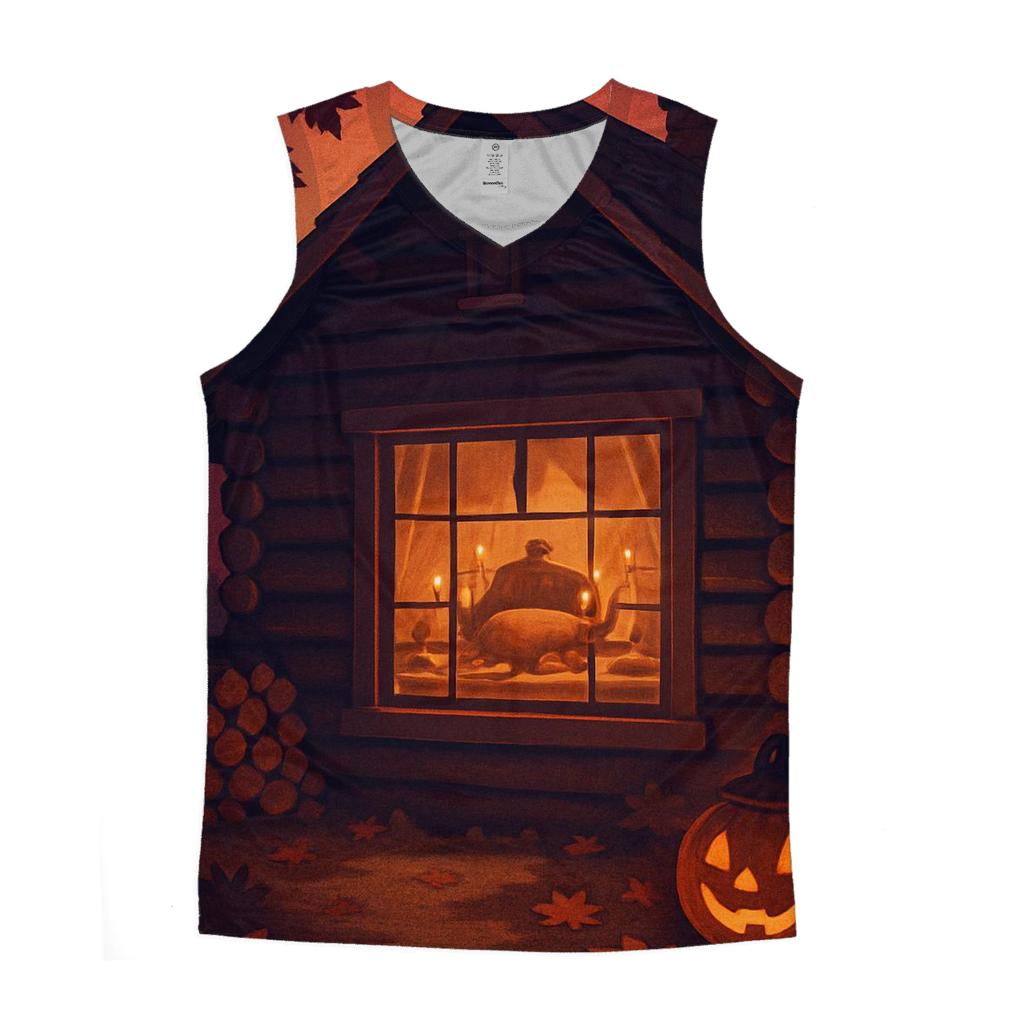 Gratitude Cabin Window Glow designer workout tanks