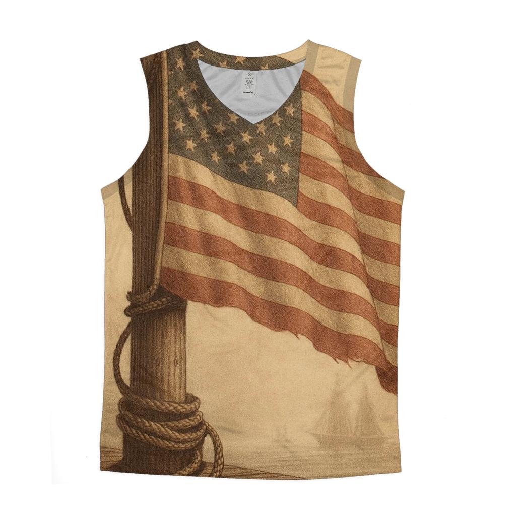 Vintage Harbor Signal Cloth cotton sleeveless tops