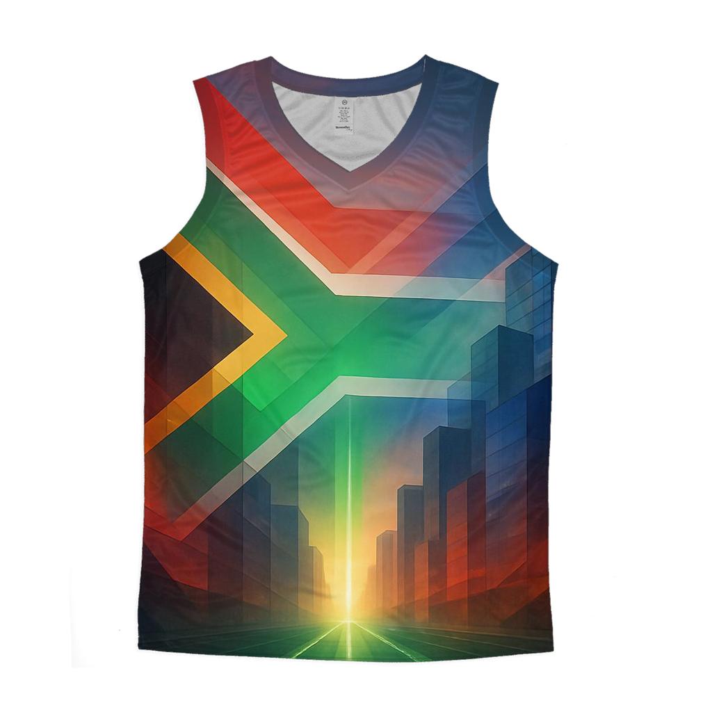 South Africa Prism Skyline Reinterpretation sports performance tank tops