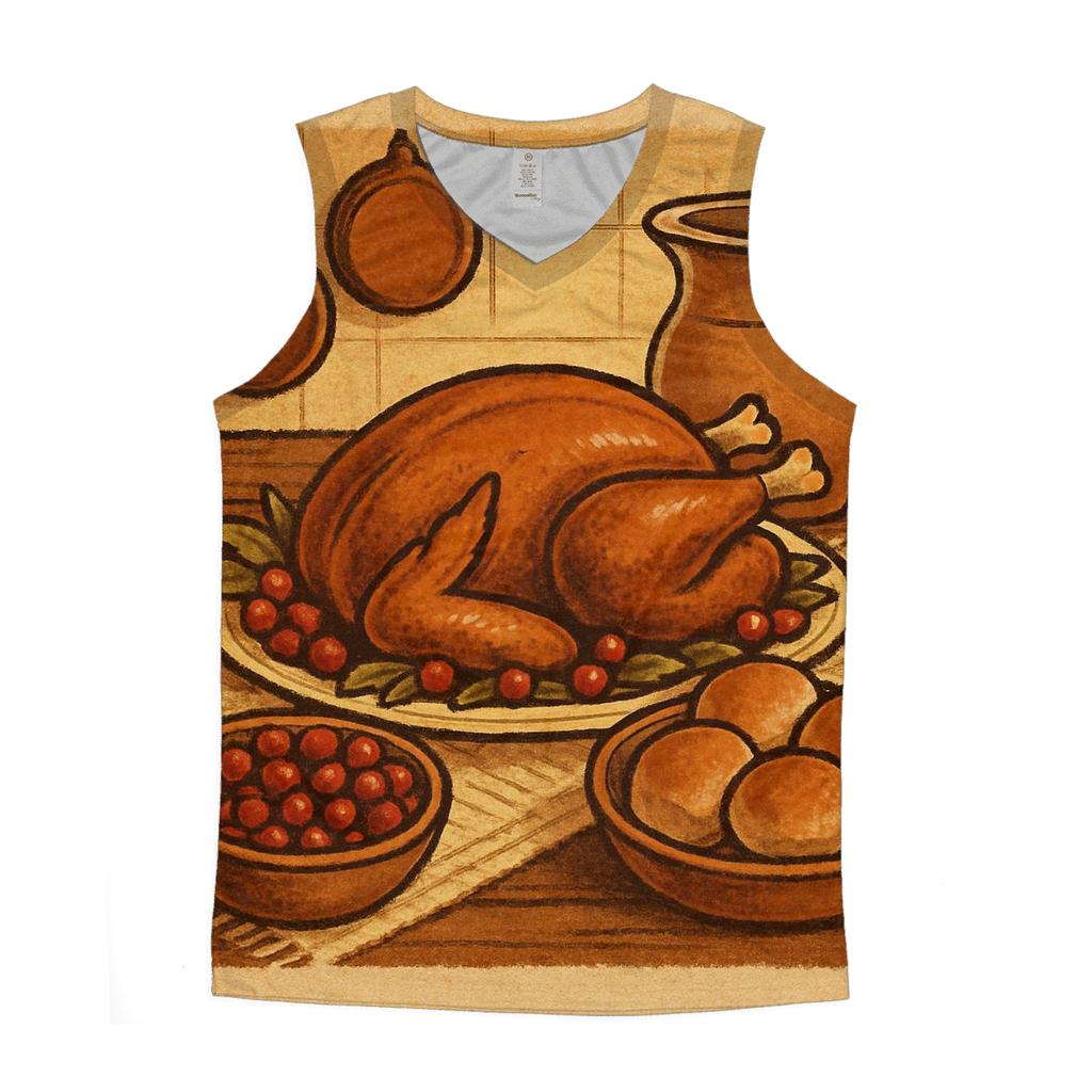 Farmhouse Feast Table Still Life designer workout tanks