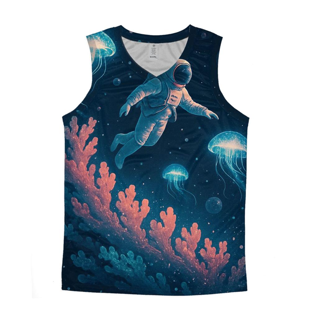 The Coral Reef Of Space designer workout tanks