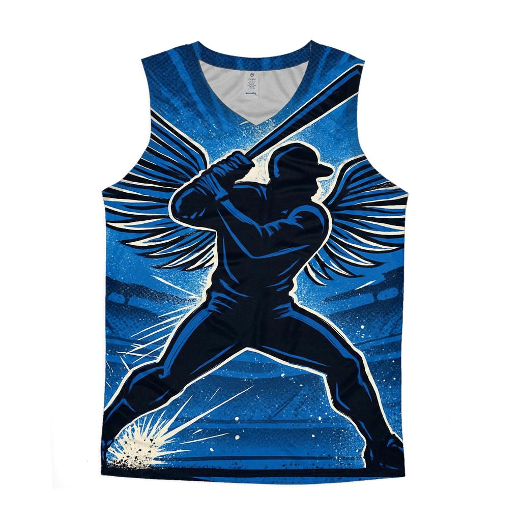 Floodlight Winged Batter graphic print tank tops