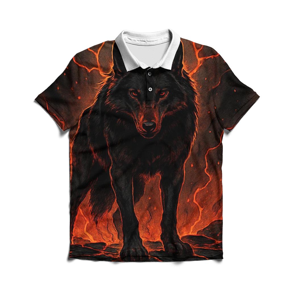 Lava Crown Sentinel branded logo polo shirts