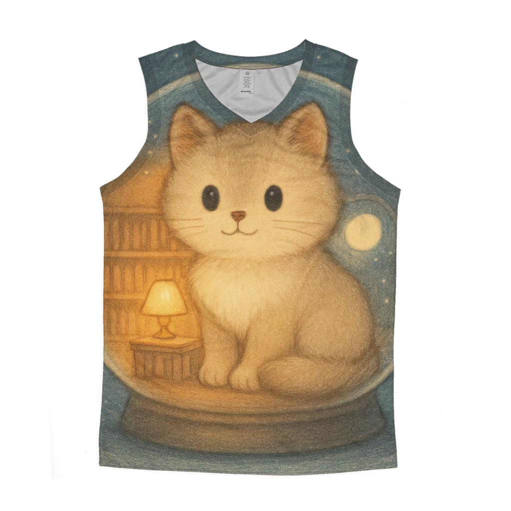 Snowglobe Library Kitten Dream personalized athletic tanks