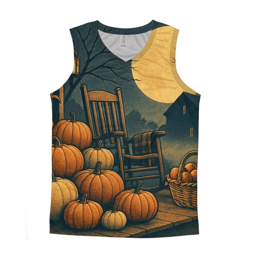 Harvest Moon Porch Welcome Scene cotton sleeveless tops