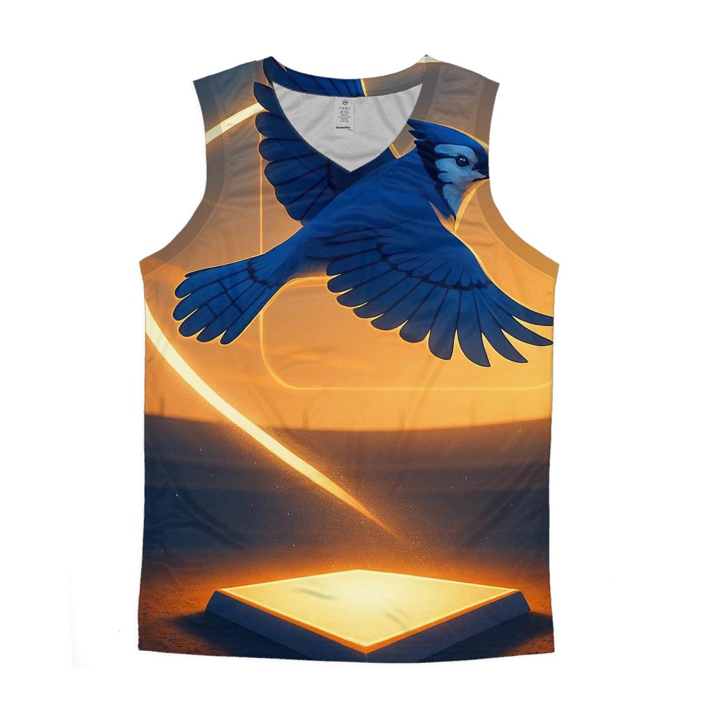 Blue Jays Solar Sunset Homeplate stylish racerback tanks