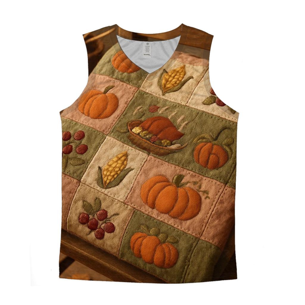Pilgrim Patchwork Harvest Quilt personalized athletic tanks