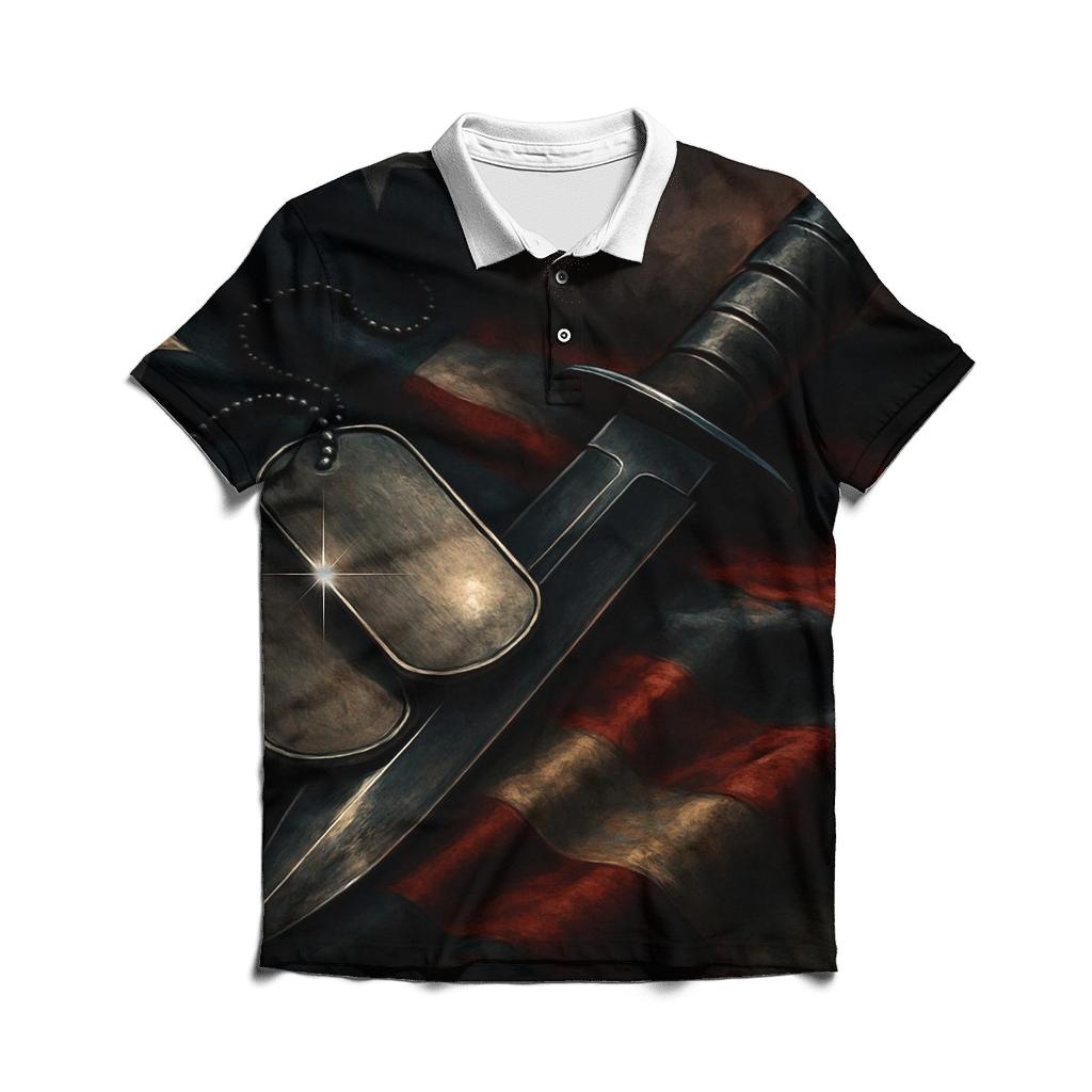 Stars Reflected In Steel branded logo polo shirts