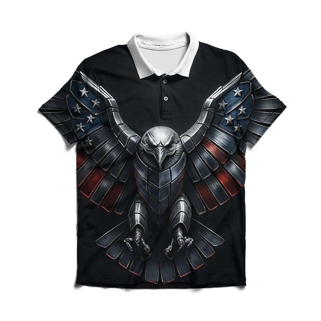 Eagle Of Molten Chrome premium cotton polo shirts
