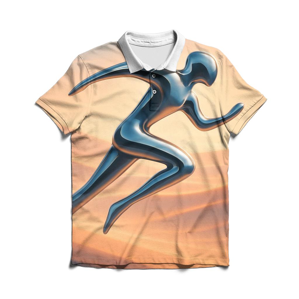 Chrome Mirage Dune Runner custom polo shirts