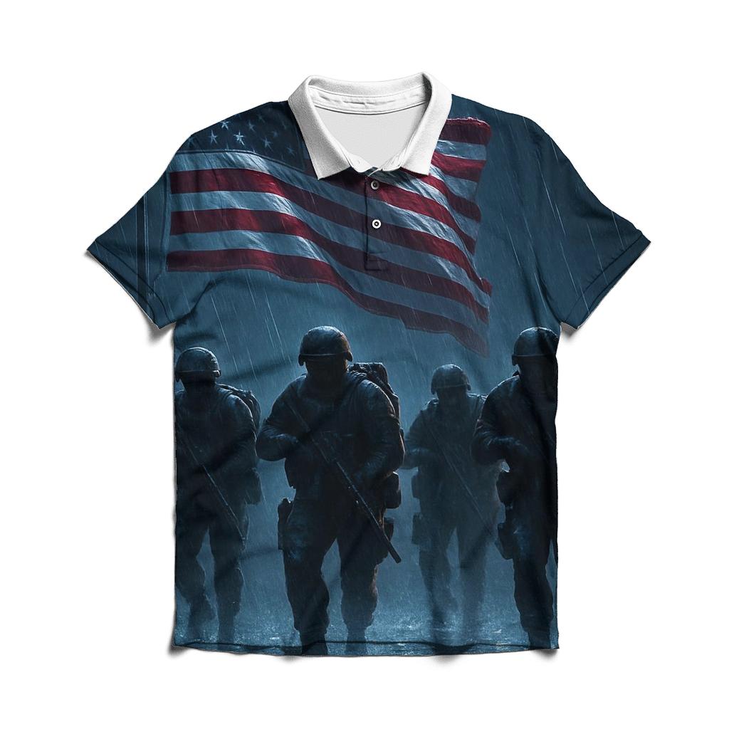 Liberty Forged In Rain classic pique polos