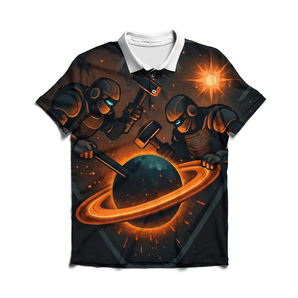 The Planet Forgers Workshop casual sports polo shirts
