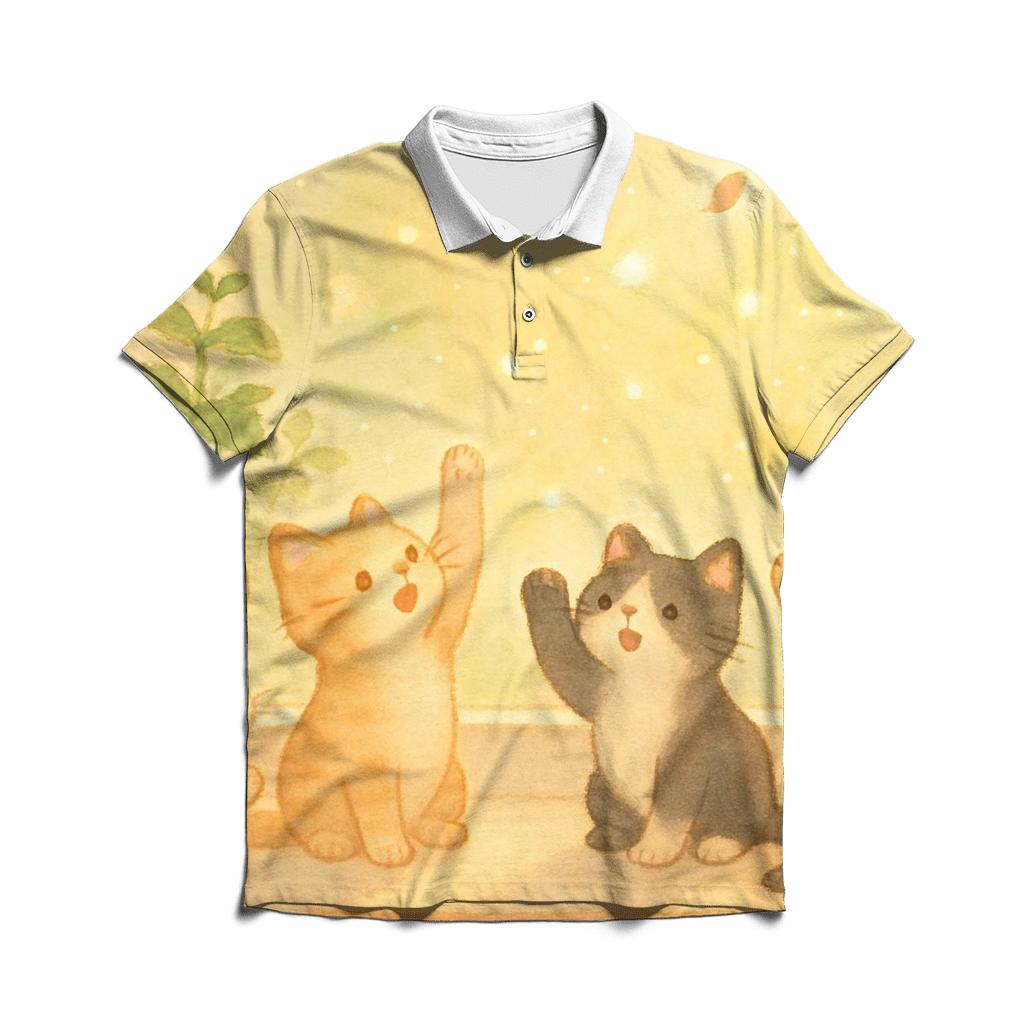 Sunbeam Window Herb Cats classic pique polos