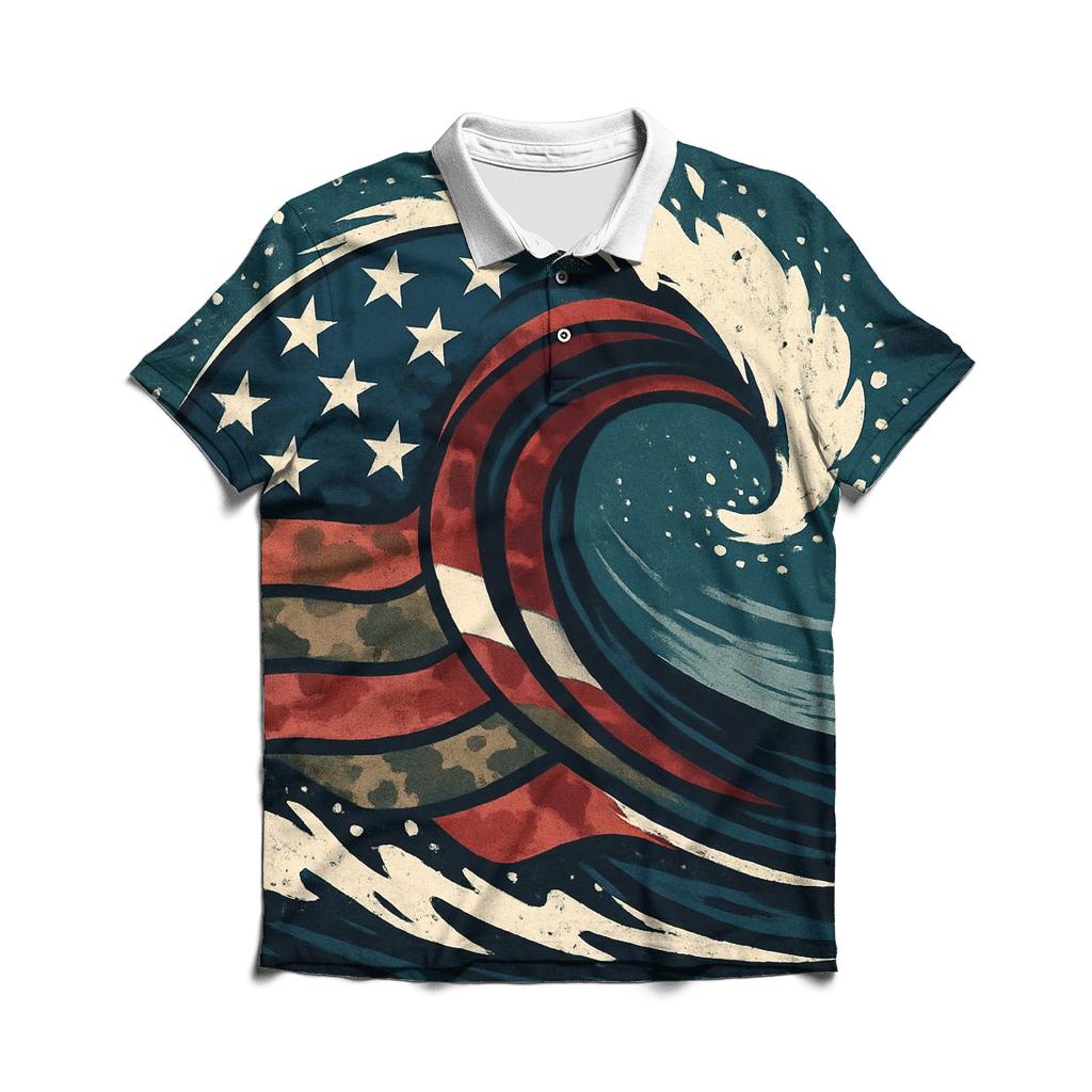 Camouflage Coast Guard Surge custom polo shirts