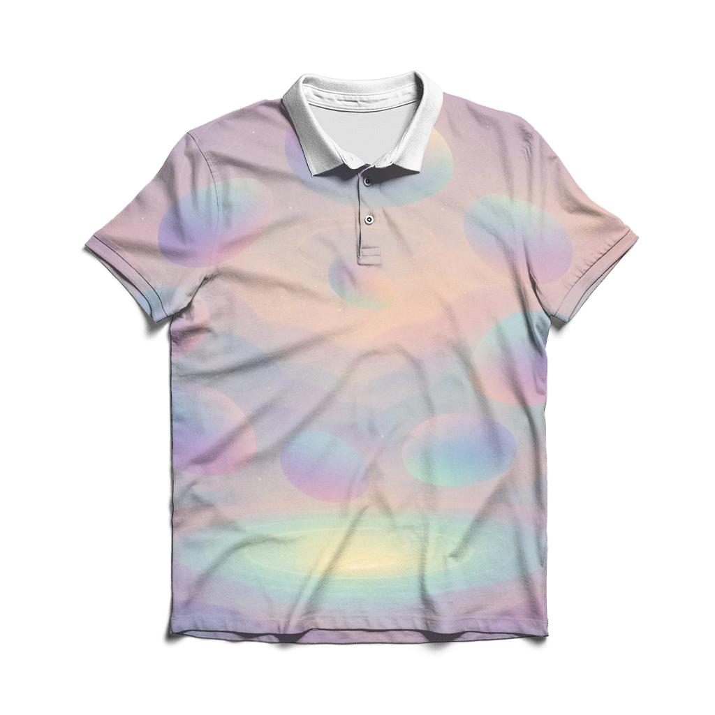 Pastel Gravity Garden stylish collar polo tees
