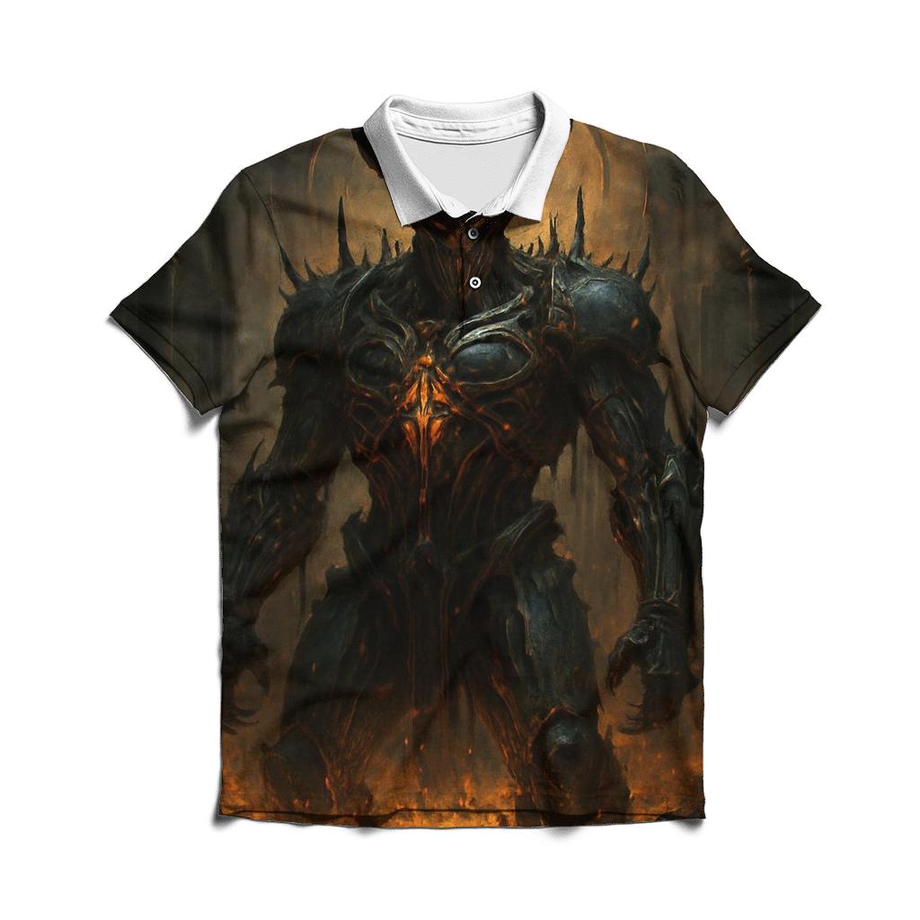 Lava Veins Of The Cathedral Beast custom polo shirts