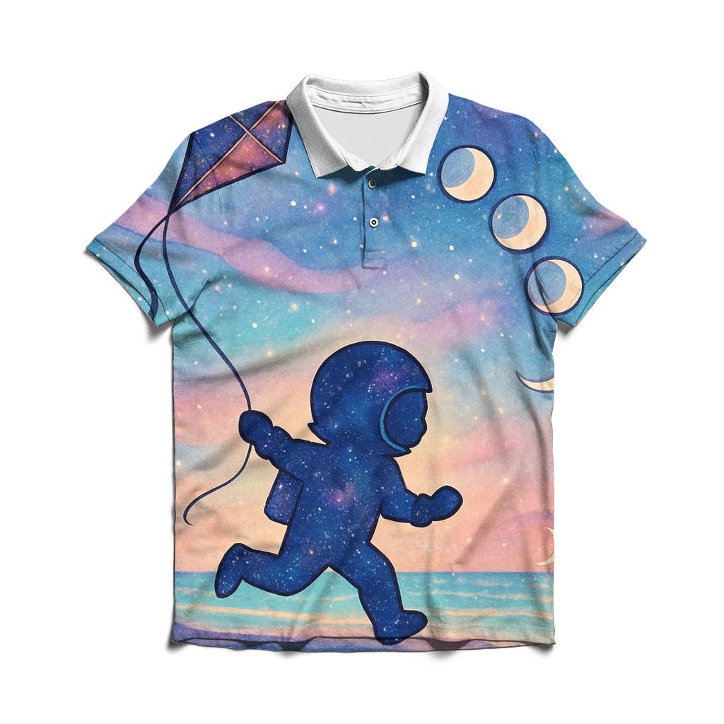Moon Phase Kite Festival classic pique polos