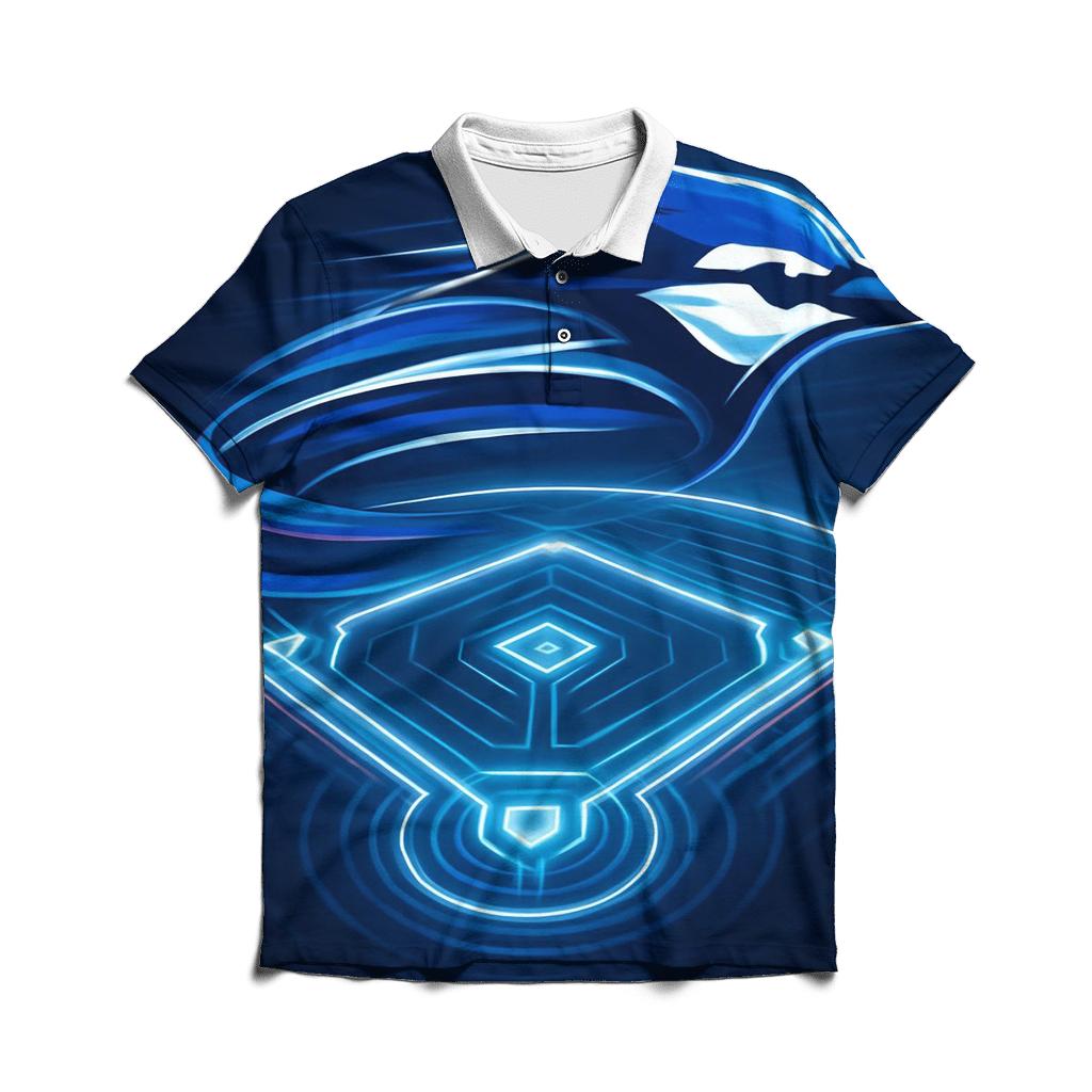 Diamond Pulse With Blue Jays Flight personalized polo shirts