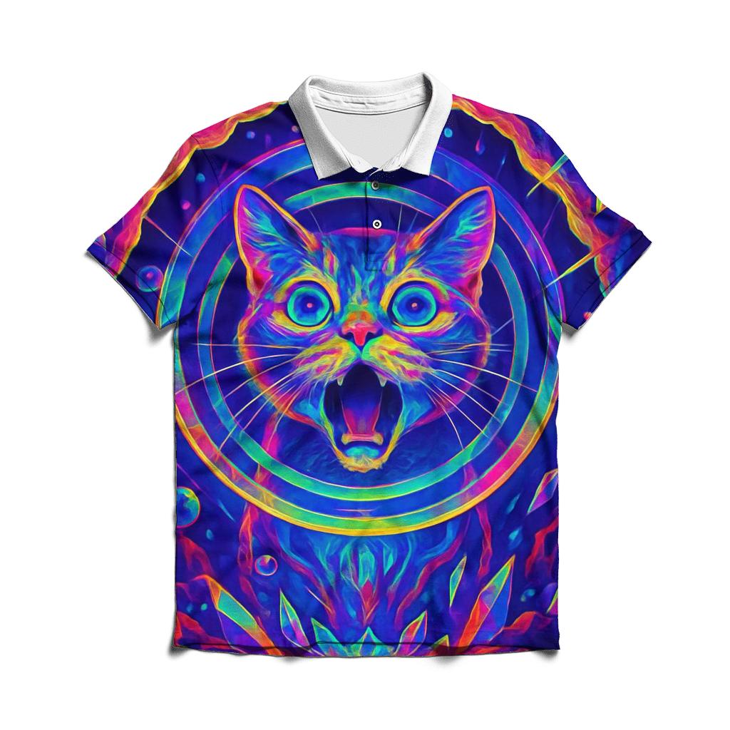 Crystal Cave Echo Cat personalized polo shirts