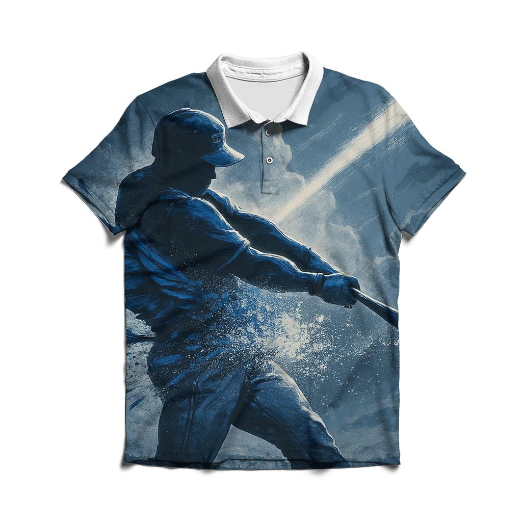 Sky Breaker Swing Blue Jays embroidered polo tops