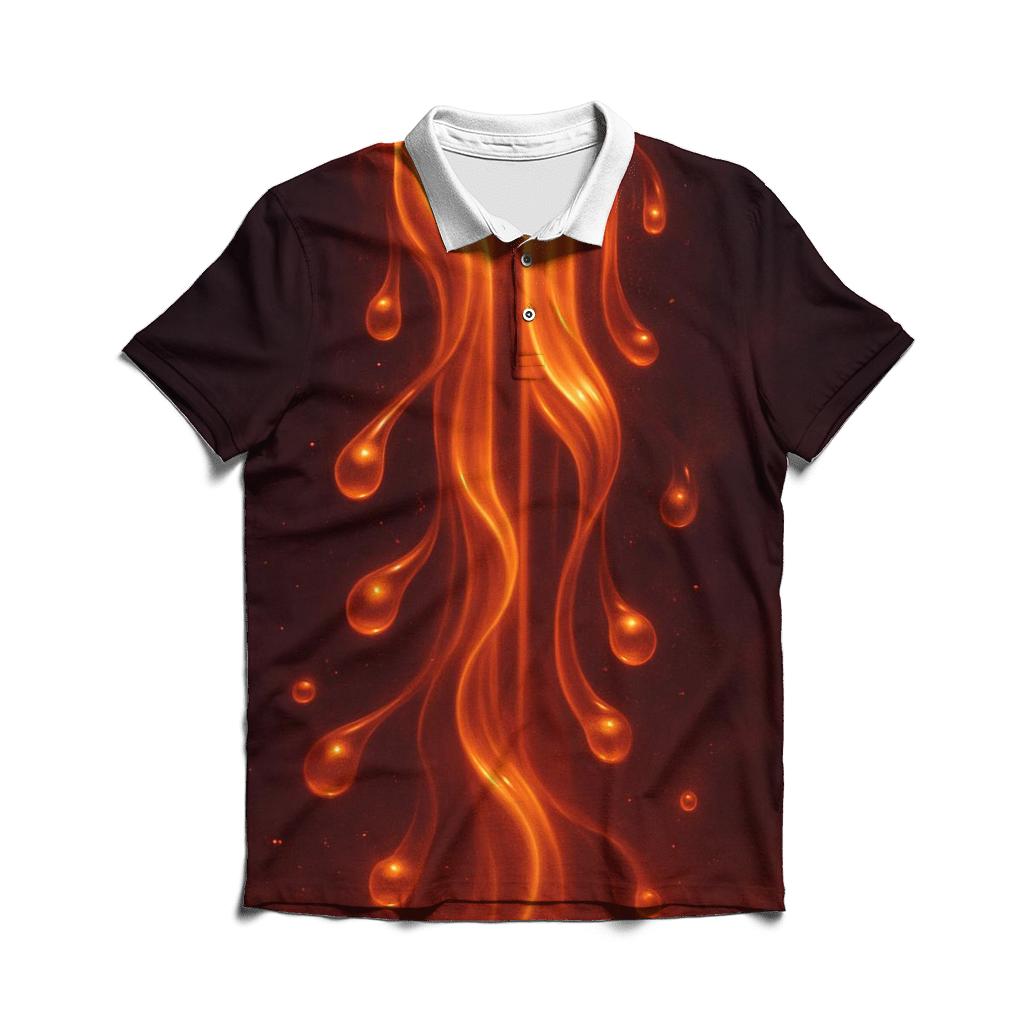 Golden Ember Cascade designer slim fit polos