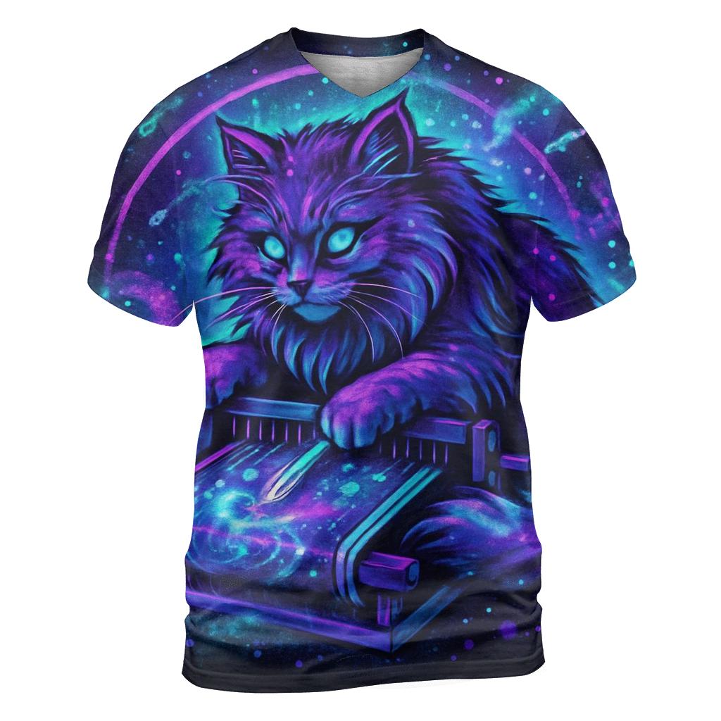 Nebula Threadweaver Cat statement graphic shirts