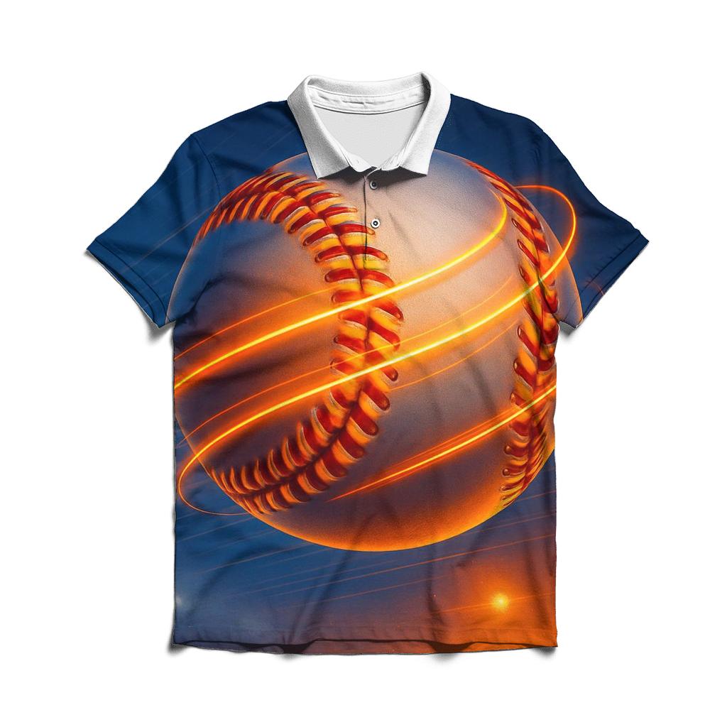 Sunset Seam Spiral Orbit custom polo shirts