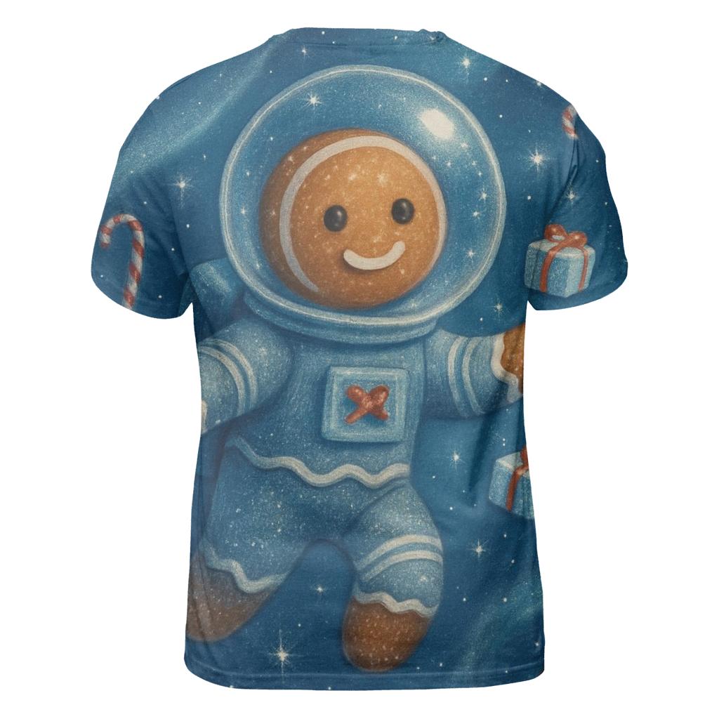 Gingerbread Astronaut Gift Drop trendy printed shirt styles