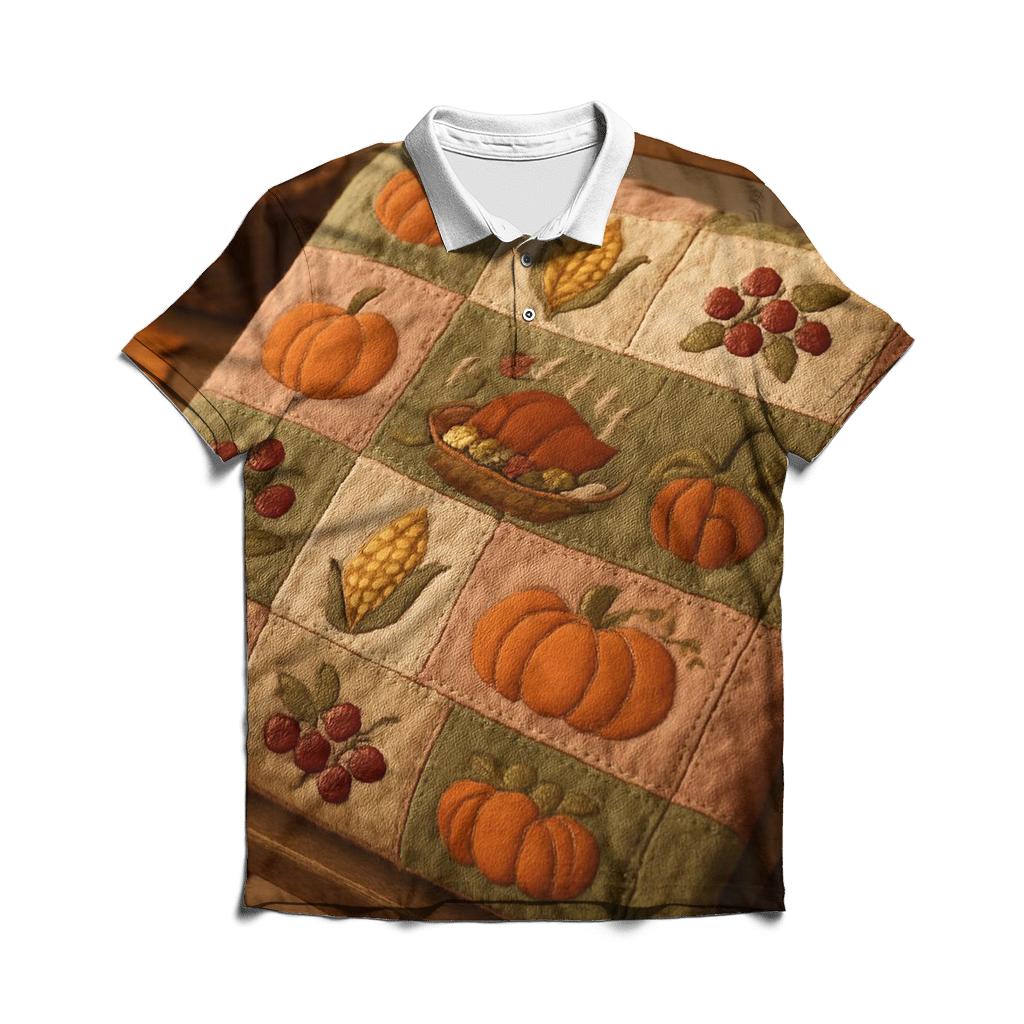 Pilgrim Patchwork Harvest Quilt designer slim fit polos