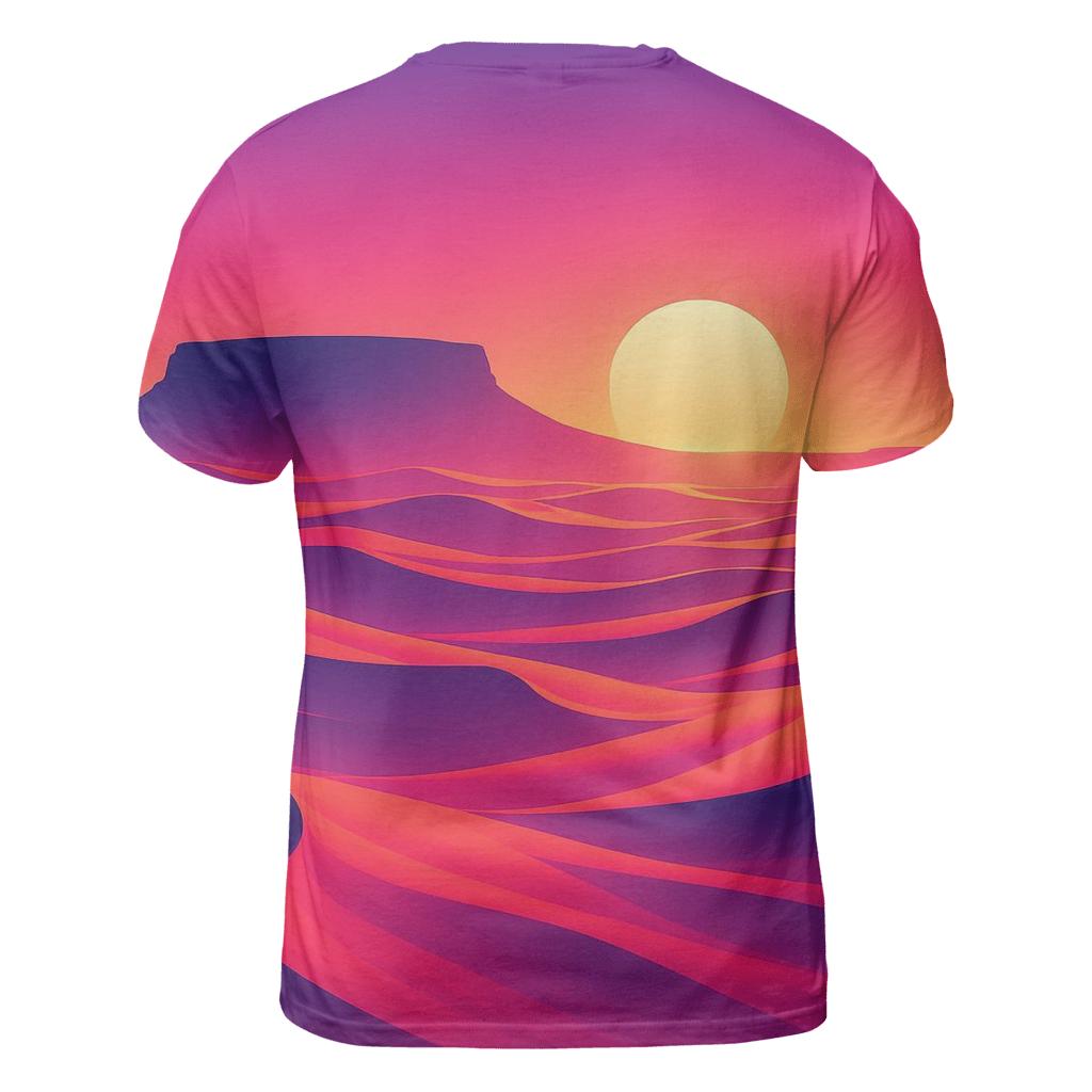 Neon Dune Sundown creative print fashion shirts