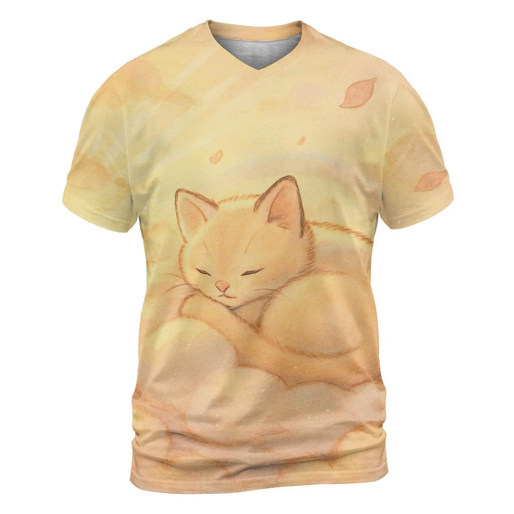 Cloud Blanket Kitten Nook creative print fashion shirts