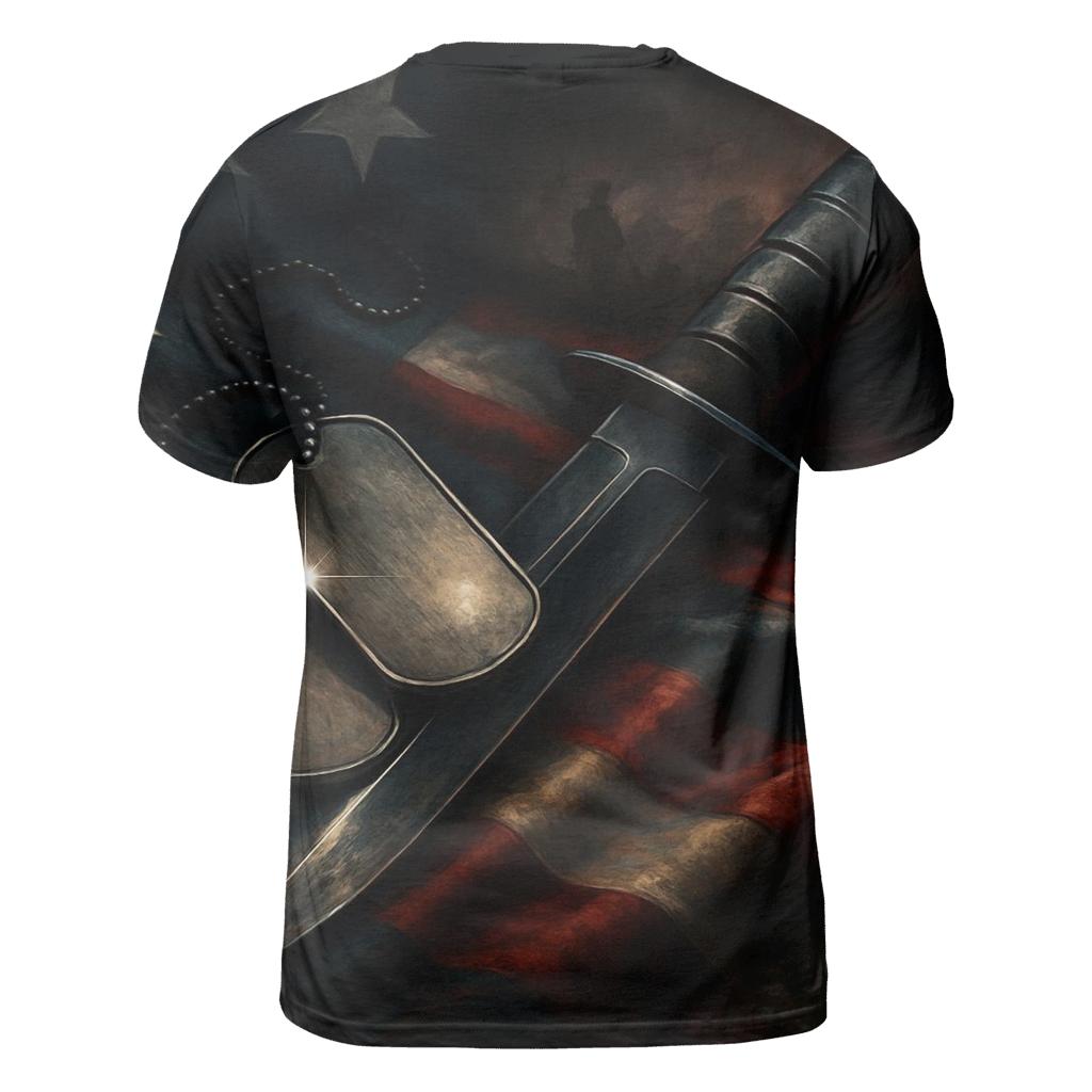 Stars Reflected In Steel statement graphic shirts